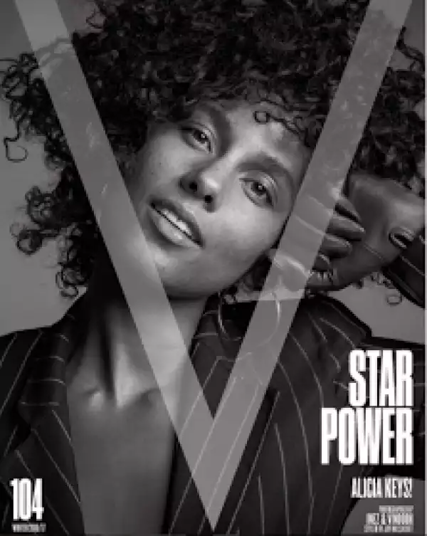 Alicia Keys still make up free on Vmagazine